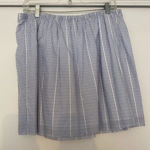 Blue and white light summer skirt